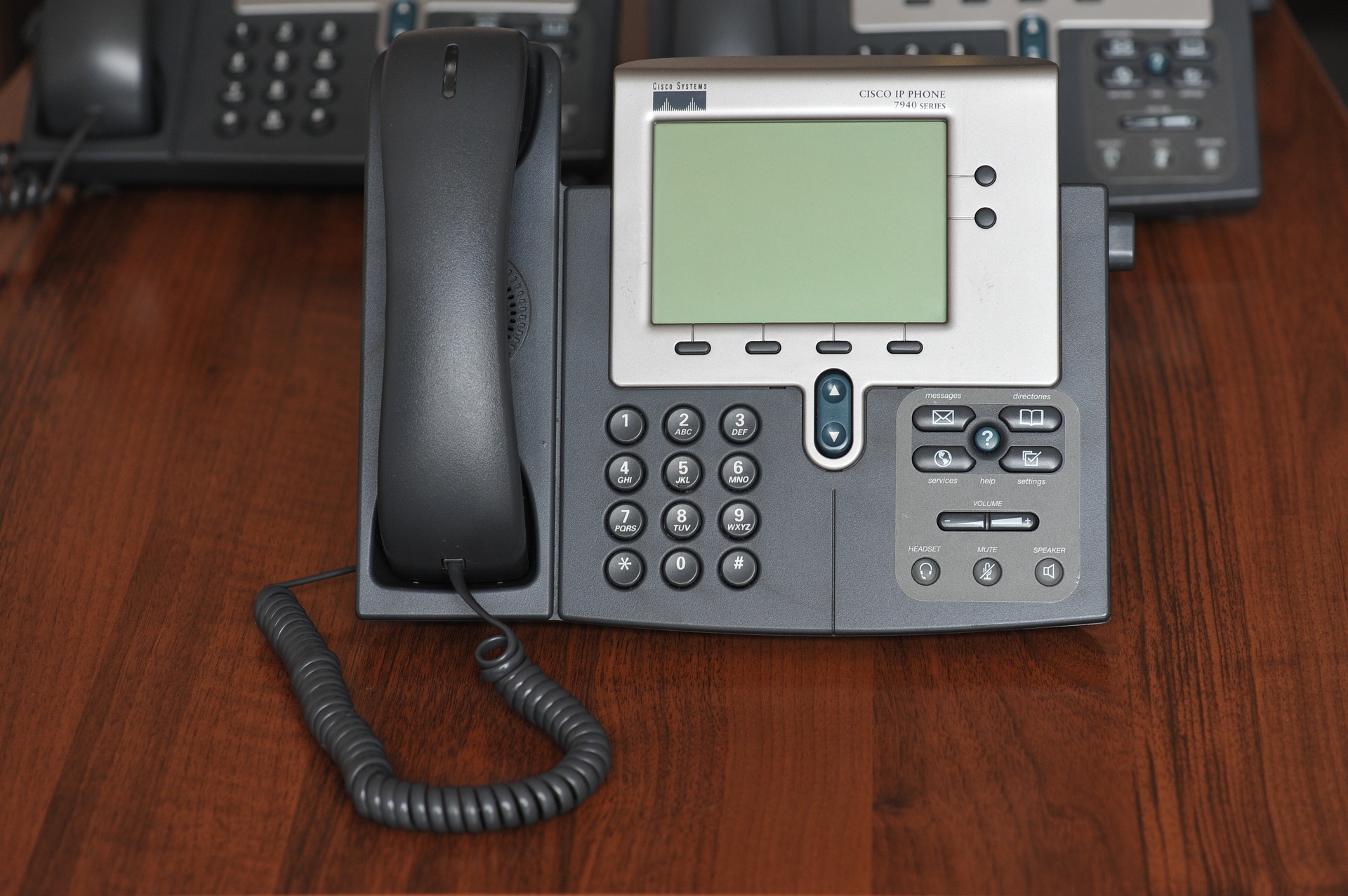 close up of telephony system to illustrate VOiP phone